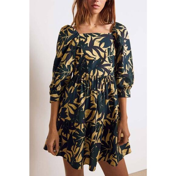 ba&sh Winny Puff-Sleeve Mini Dress - Picture 1 of 9